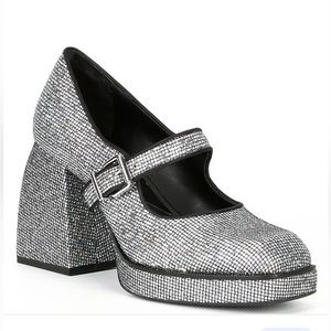 🦋 HOST PICK🦋 Gianni Binni 2-Night Retro Shiny Mary Jane Platform Shoe